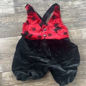 Good Lad Scottie Dog One piece Short Romper Vintage Made In  USA Size 6-9 Months